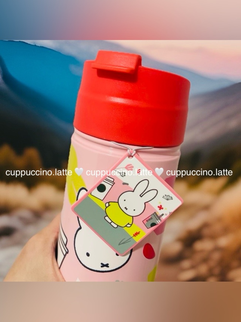 ✨NWT✨Starbucks x Miffy 2026 Limited Edition Pink Bunny Graphic SS Bottle Tumbler - Picture 6 of 7